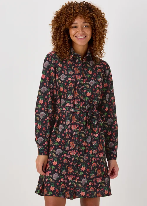 Multicolour Floral Belted Folk Dress - 8 Image 1