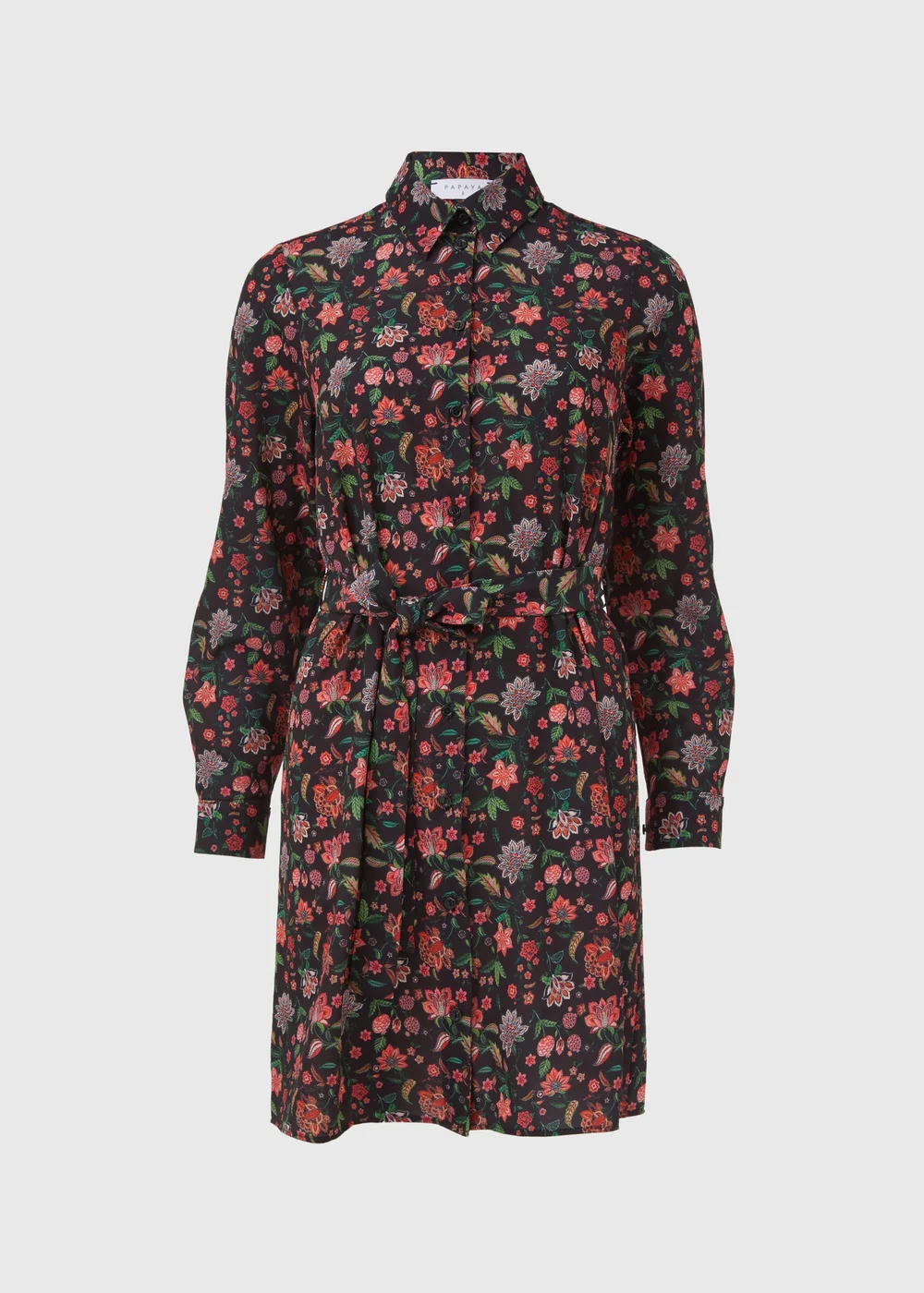 Multicolour Floral Belted Folk Dress - 8 Image 5