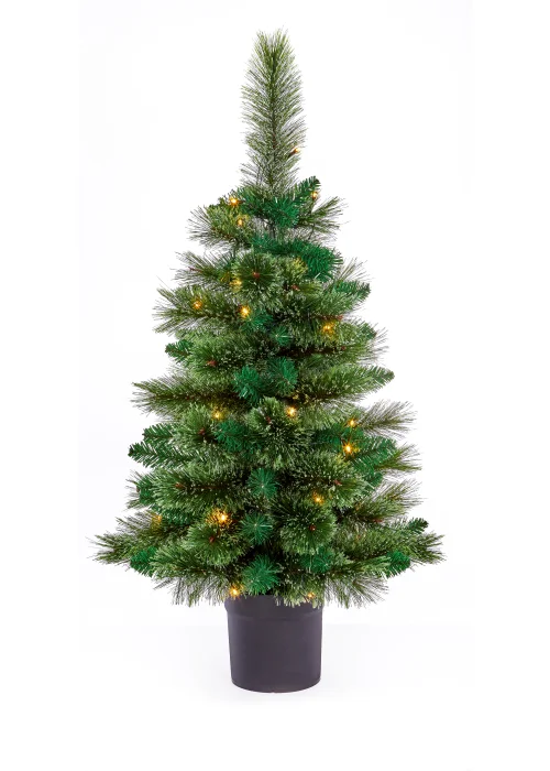 Premier Decorations Pre-Lit 4 Piece Cashmere Tipped Christmas Door Set - One Size Image 5