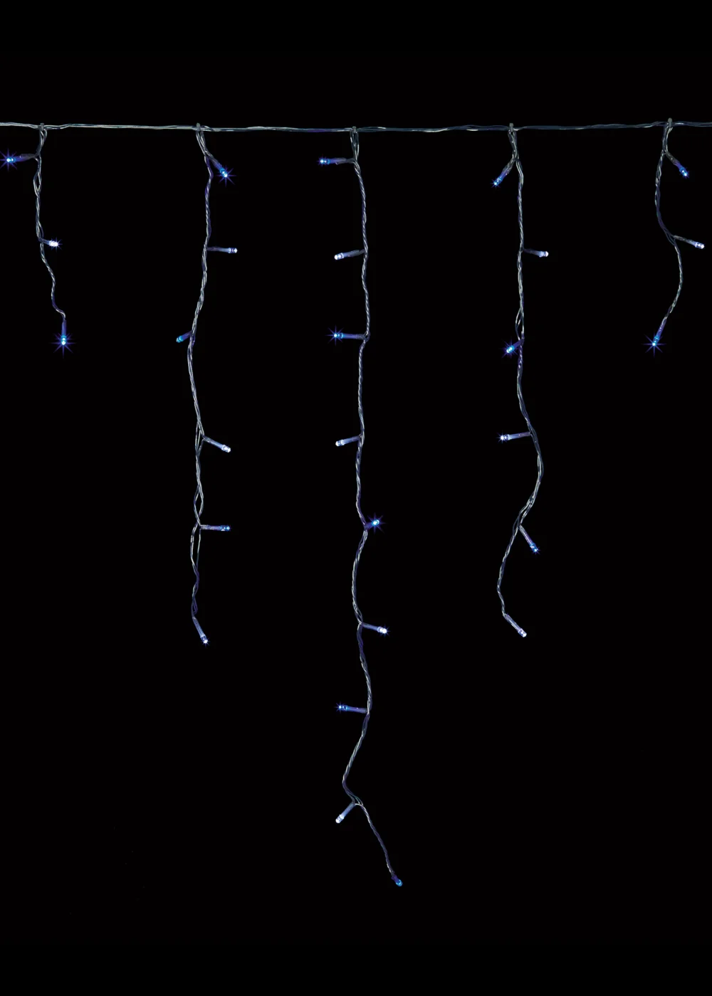 Premier Decorations 960 Blue and White LED Snowing Iciclebrights - One Size Image 3