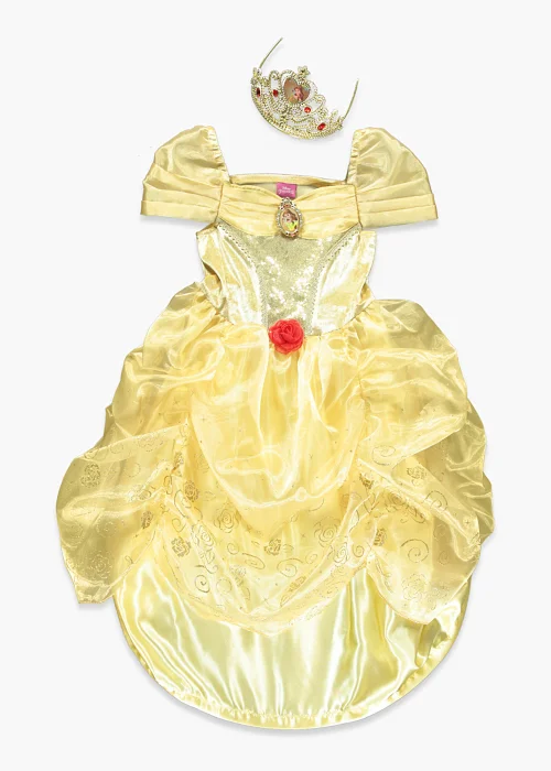 Kids Yellow & Gold Disney Belle Fancy Dress Costume (3-9yrs) - 3 Yrs Image 1