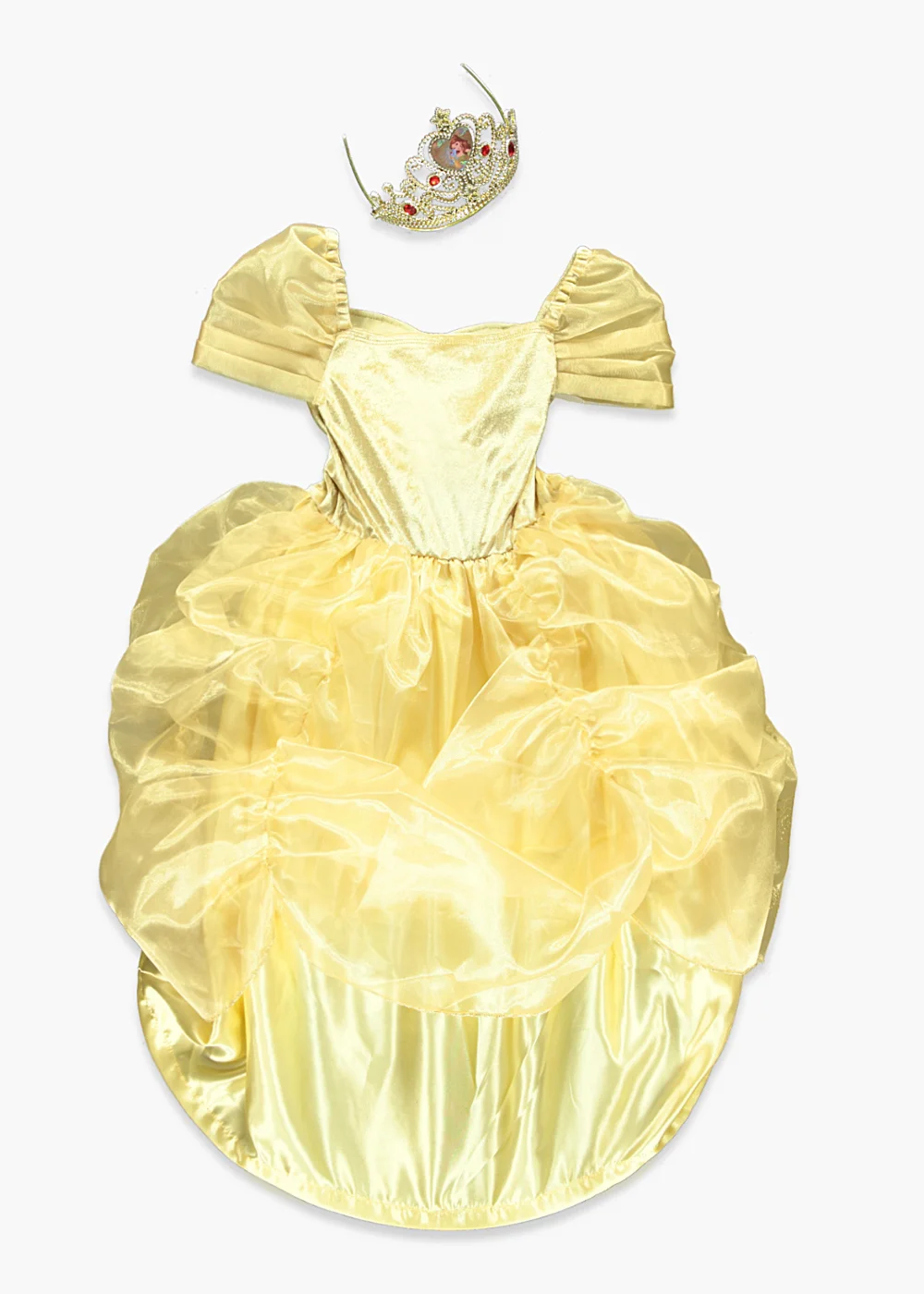Kids Yellow & Gold Disney Belle Fancy Dress Costume (3-9yrs) - 3 Yrs Image 2