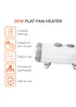 Warmlite 1000W/ 2000W Flat Fan Heater - No Size Image 2