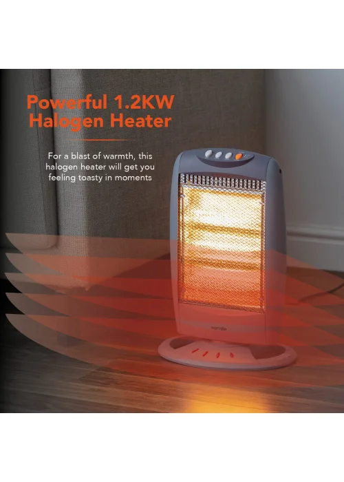 Warmlite 1200w Grey Halogen Heater - No Size Image 3