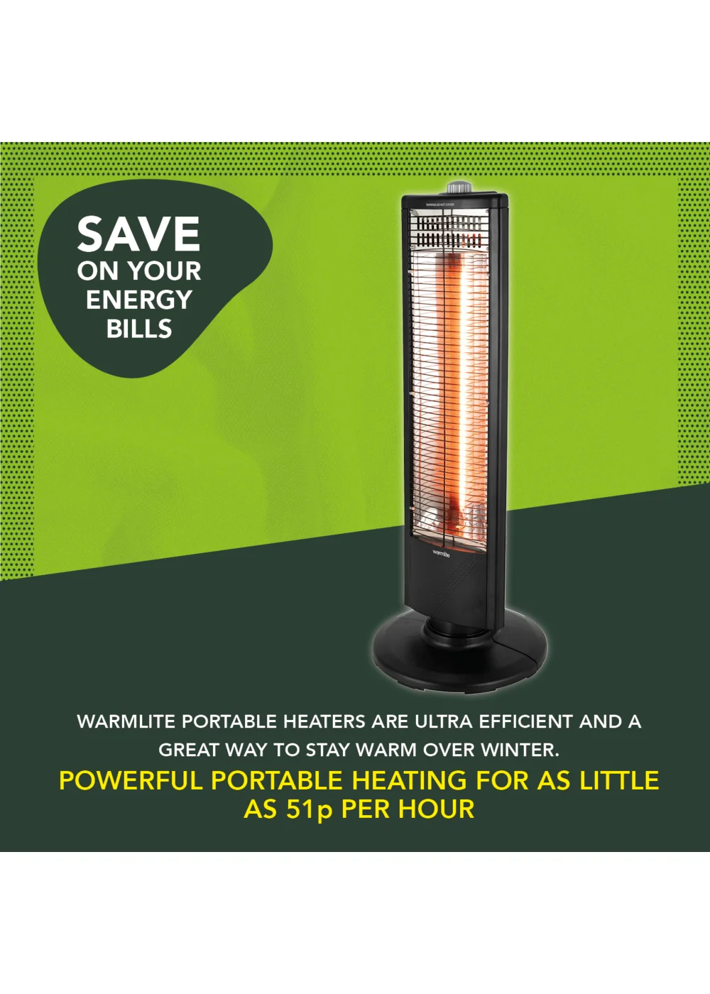 Warmlite 1000W Carbon Infrared Heater - No Size Image 4