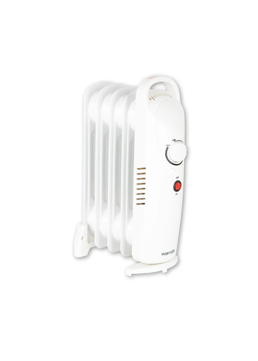 Warmlite 650W Oil Filled Radiator White - One Size Image 1