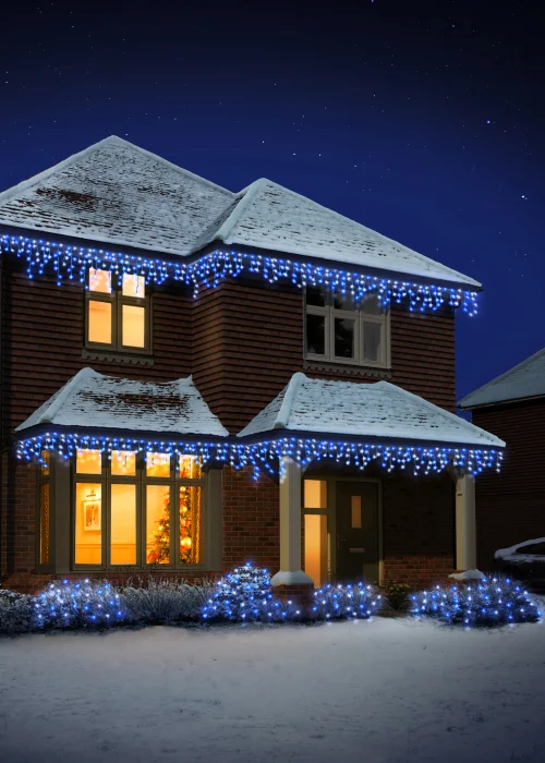 Premier Decorations 300 White LED Frosted Iciclebrights - One Size Image 2