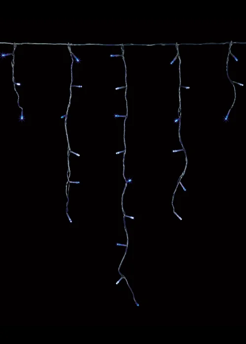 Premier Decorations 240 Blue and White LED Snowing Iciclebrights - One Size Image 3