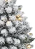 Premier Decorations Pre-Lit Potted Flocked Tree with Warm White LEDs (2Ft) - 2Ft Image 2