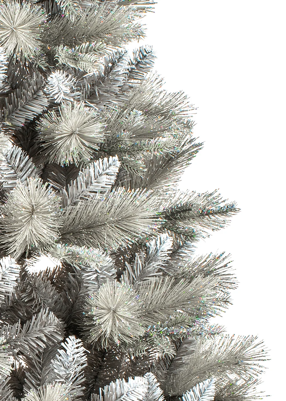 Premier Decorations Deluxe Silver Tipped For Christmas Tree with Silver Glitter 6ft - One Size Image 3