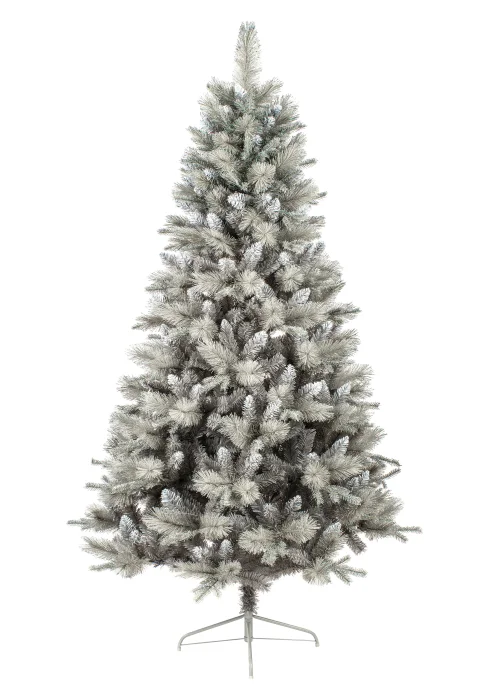Premier Decorations Deluxe Silver Tipped For Christmas Tree with Silver Glitter 6ft - One Size Image 1