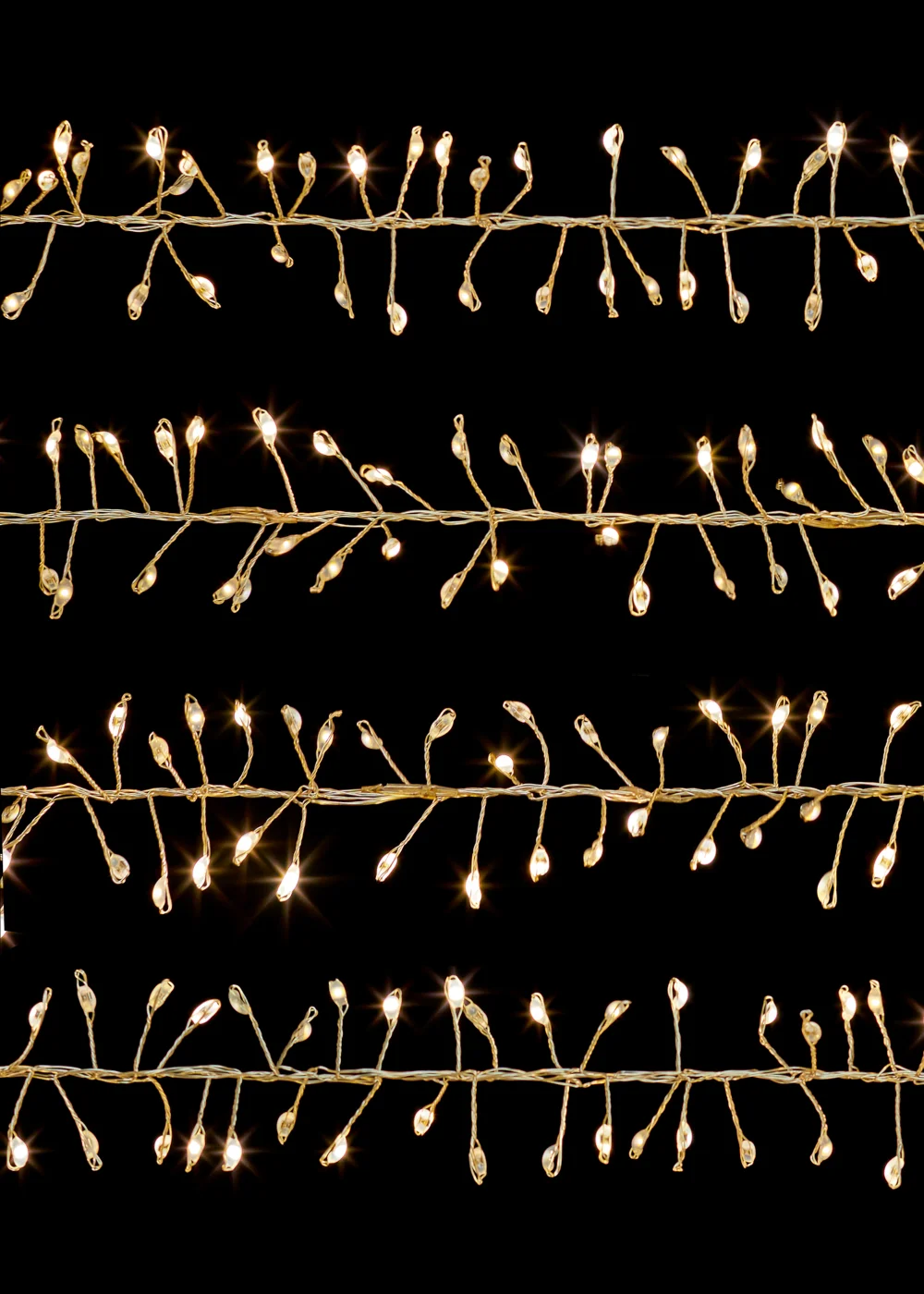 Premier Decorations 800 Warm White LED Silver Wire Ultrabrights Cluster Lights - One Size Image 2