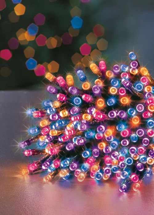 Premier Decorations 200 Rainbow LED Supabrights - One Size Image 1