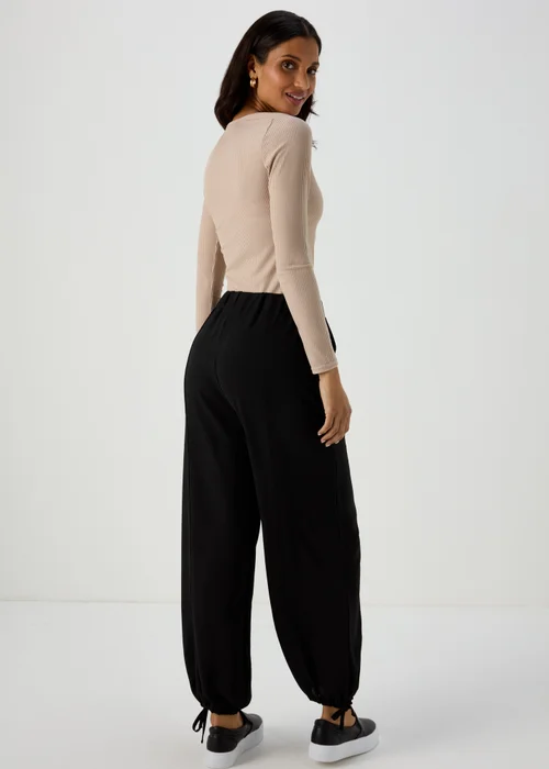 Black Parachute Pants - Size 8 Image 2