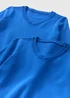 Boys 2 Pack Royal Blue V Neck Knit School Jumper (3-13yrs) - Age 4 Years Image 2