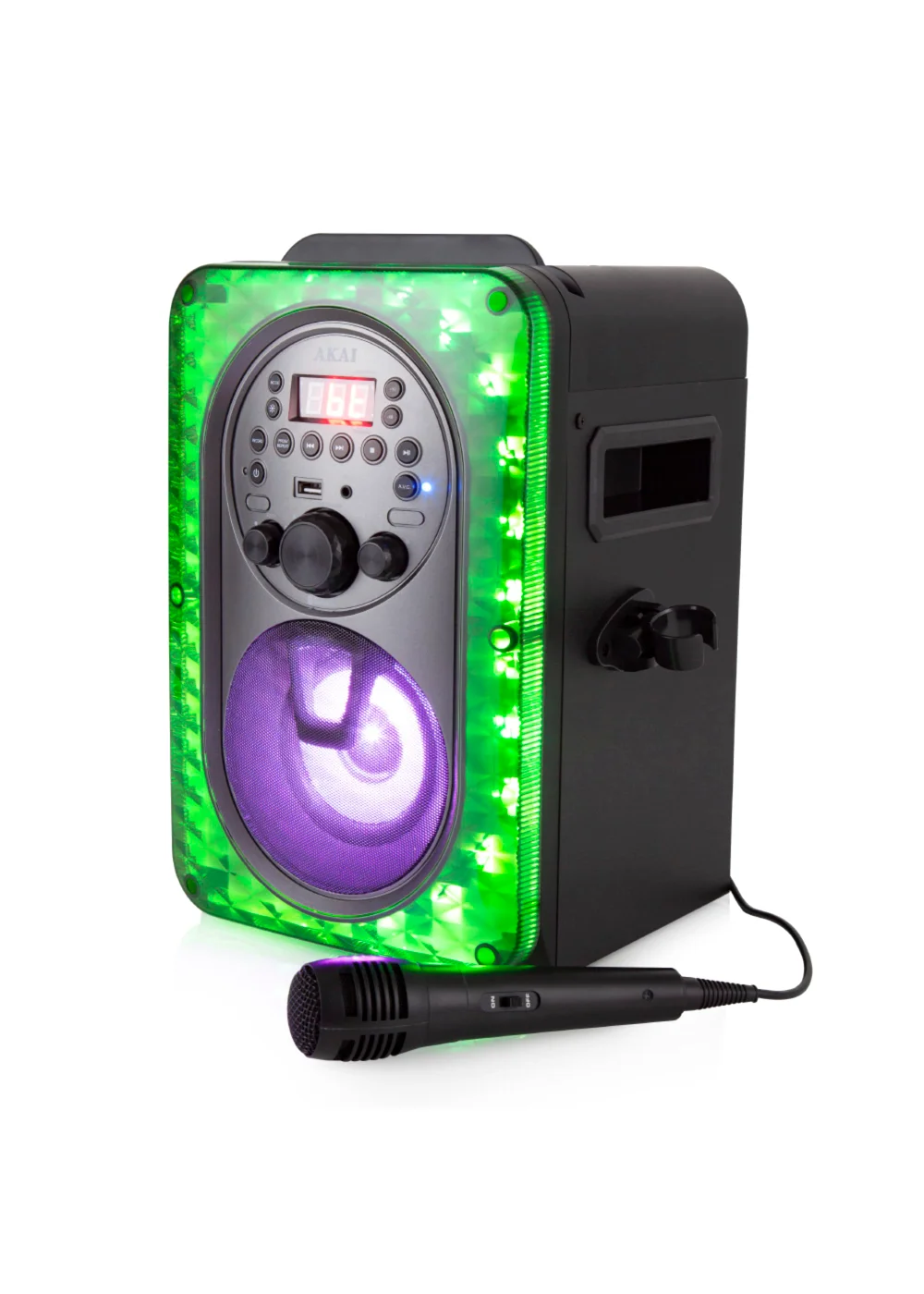Akai Vibes Bluetooth Karaoke Machine Black - One Size Image 1