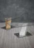 LPD Furniture Alpha Coffee Table Marble Effect Base (450x600x1100mm) - One Size Image 3