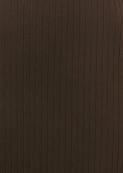 Black Square Neck Ribbed Long Sleeve Midi Dress - 8 Image 6