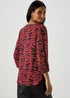 Red Animal Print Bubble Box Top - Size 8 Image 2