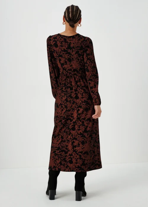 Papaya Petite Black Boho Print Midi Dress - 6 Image 2