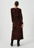 Papaya Petite Black Boho Print Midi Dress - 6 Image 2