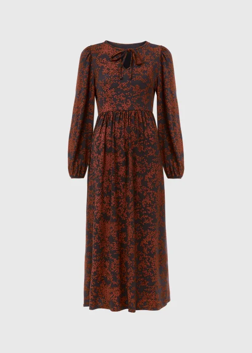 Papaya Petite Black Boho Print Midi Dress - 6 Image 5