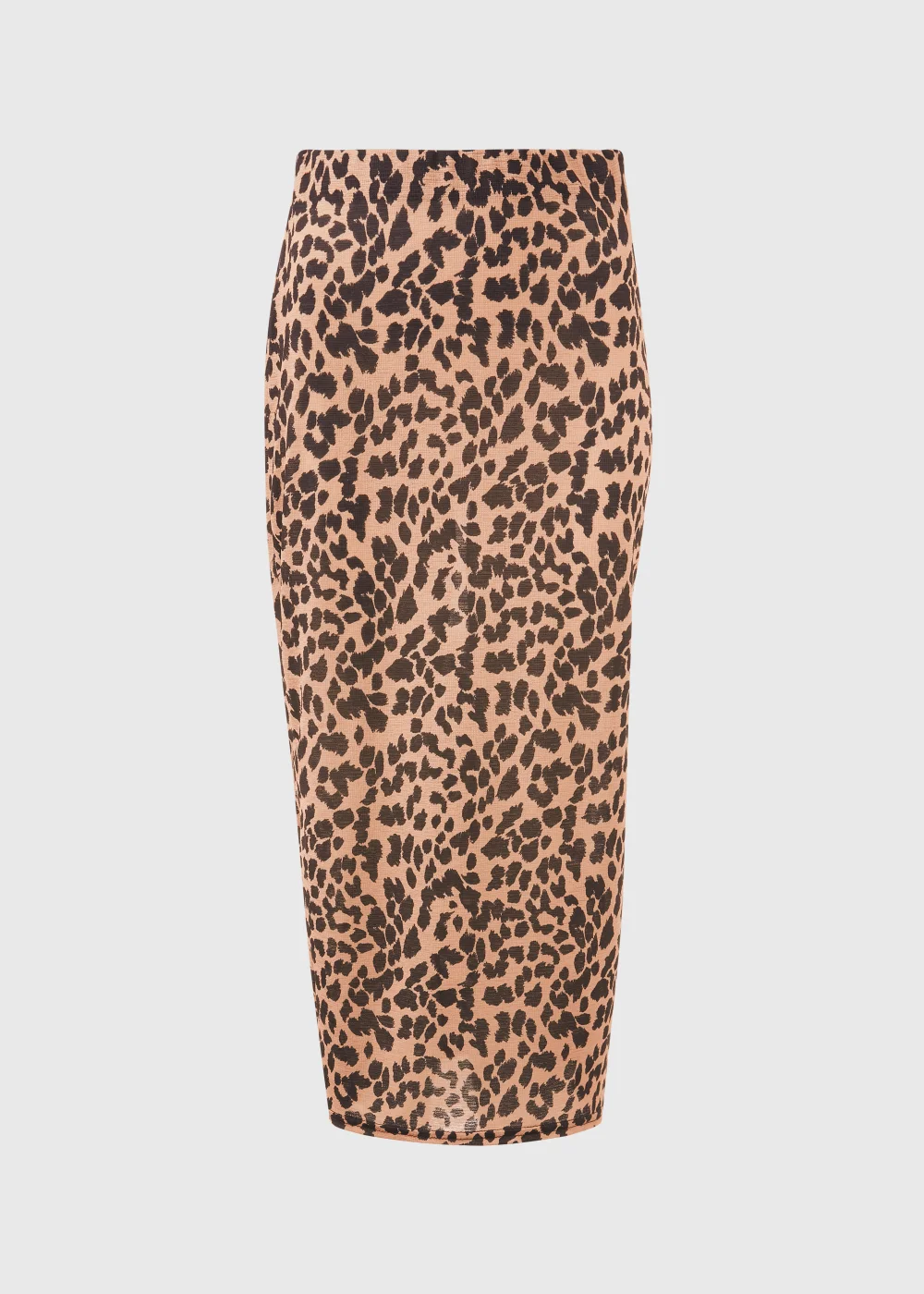 Tan Animal Print Co Ord Midi Skirt - 8 Image 5