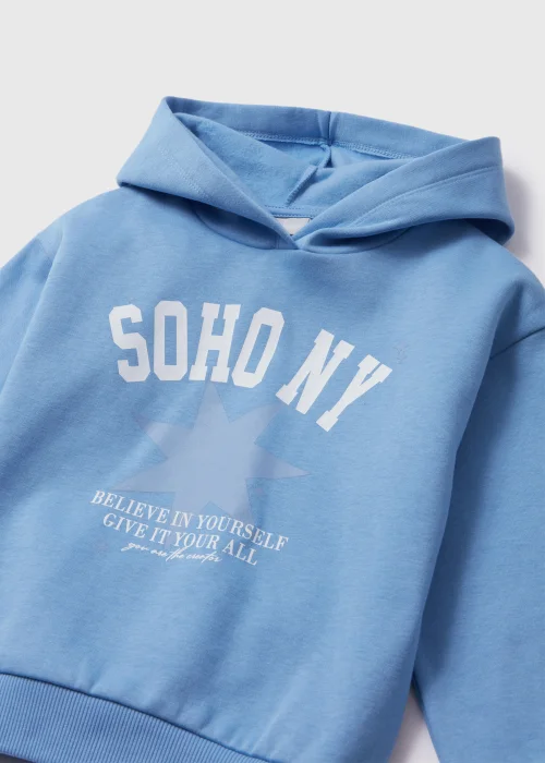 Girls Blue Good Energy Hoodie (7-15yrs) - 7 Yrs Image 2