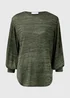 Green Space Dye Oversized Top - Size 8 Image 5