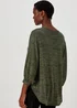 Green Space Dye Oversized Top - Size 8 Image 2