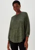 Green Space Dye Oversized Top - Size 8 Image 1