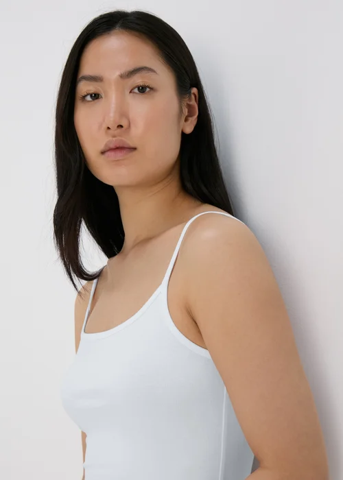 White Basic Cami Top - Size 22 Image 3