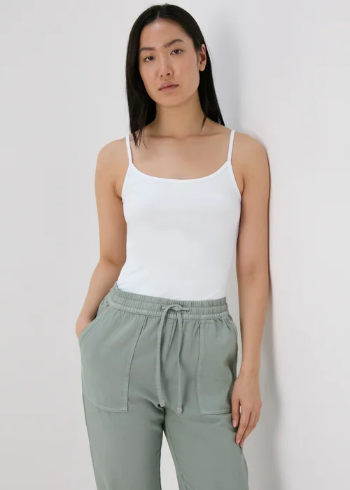 White Basic Cami Top - Size 22 Image 1