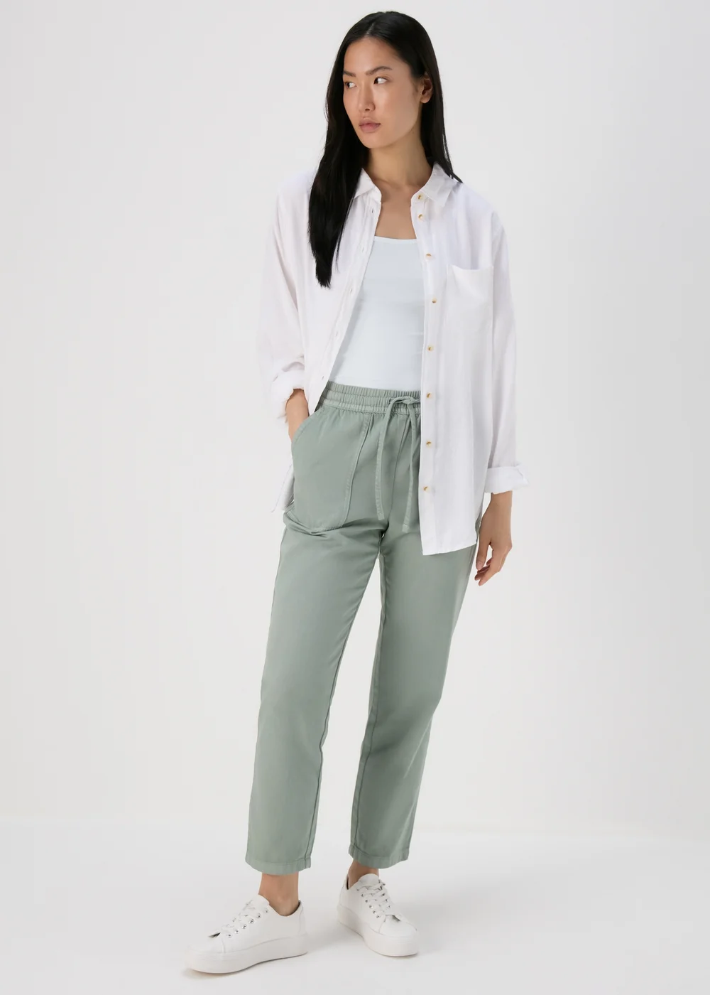 White Basic Cami Top - Size 22 Image 4