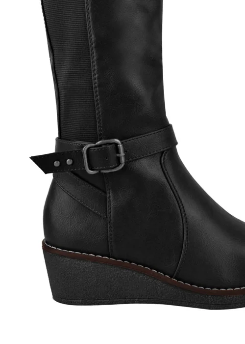 Where's That From Ayleen Knee High Boots In Black - 5 Image 2