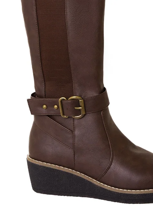 Where's That From Ayleen Knee High Boots In Brown - 4 Image 2