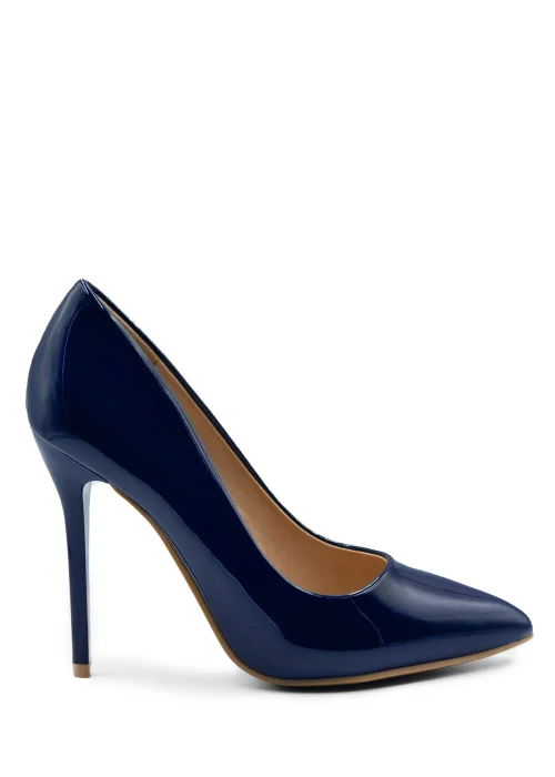 Where's That From Kyra Navy Patent High Heel Pumps - 3 Image 1