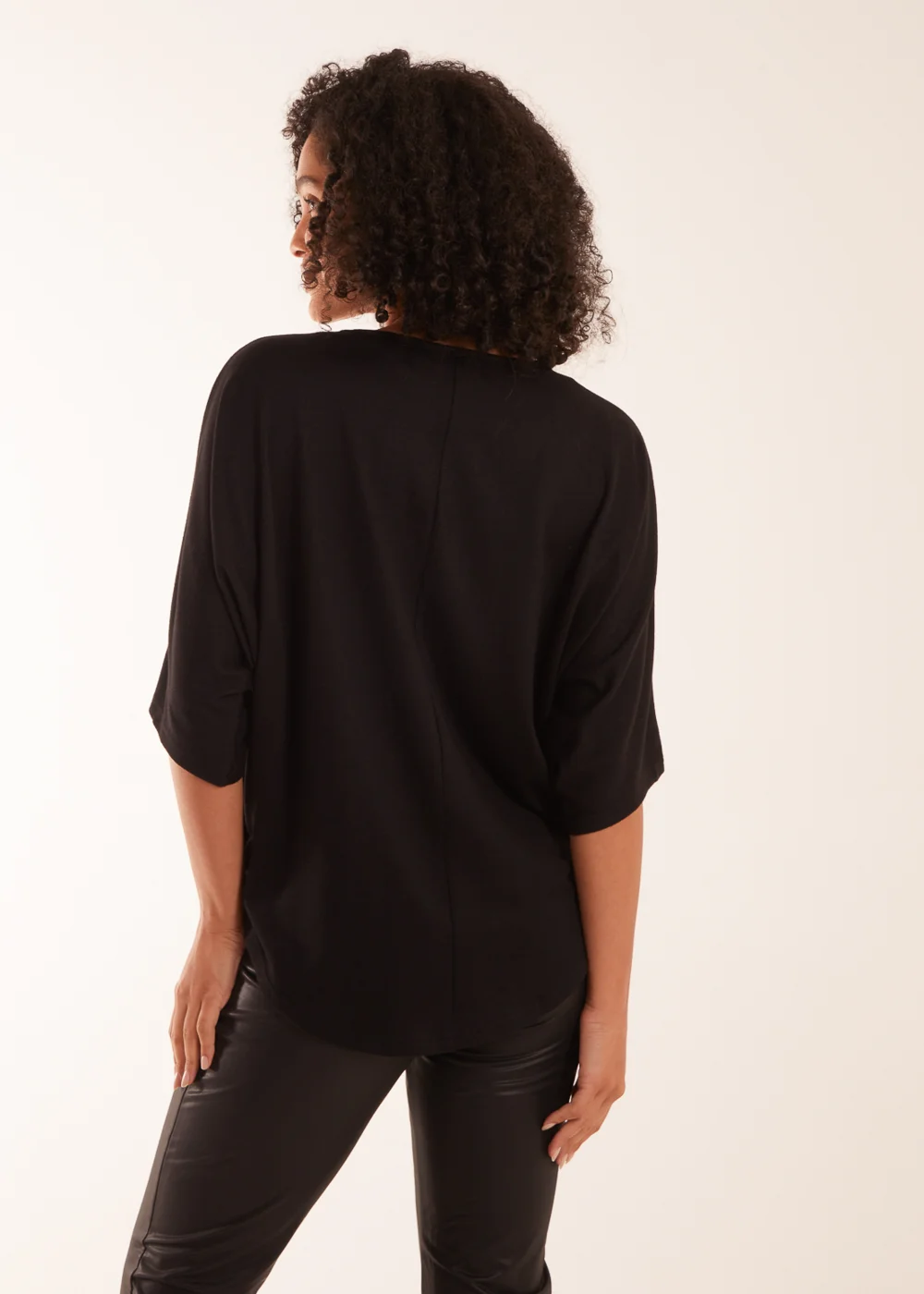 Blue Vanilla Black Zip Front Top - S/M Image 3