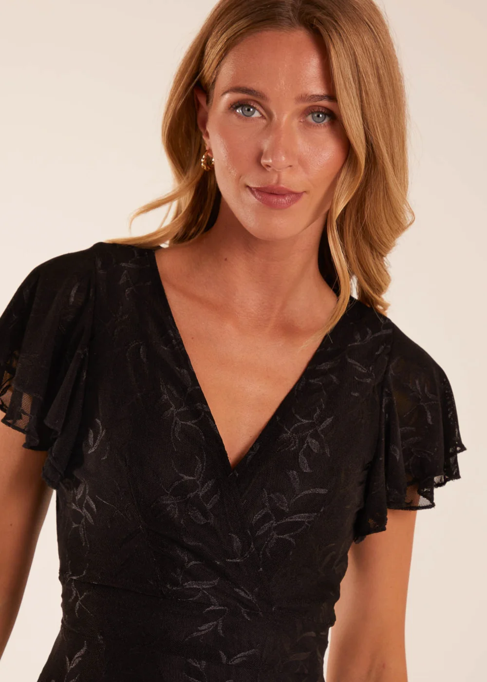 Blue Vanilla Black Double Frill Wrap Dress - 8 Image 4