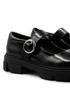 Where's That From Black Patent Skylar Chunky Sole Loafers - Size 3 Image 2