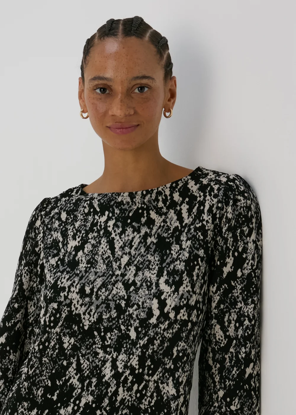 JDY Multicoloured Print Long Sleeve Top - 8 Image 3