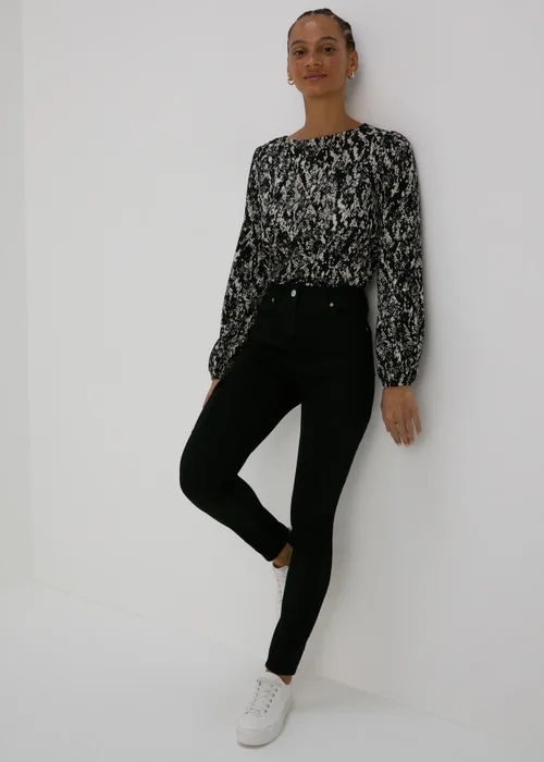 JDY Multicoloured Print Long Sleeve Top - 8 Image 4