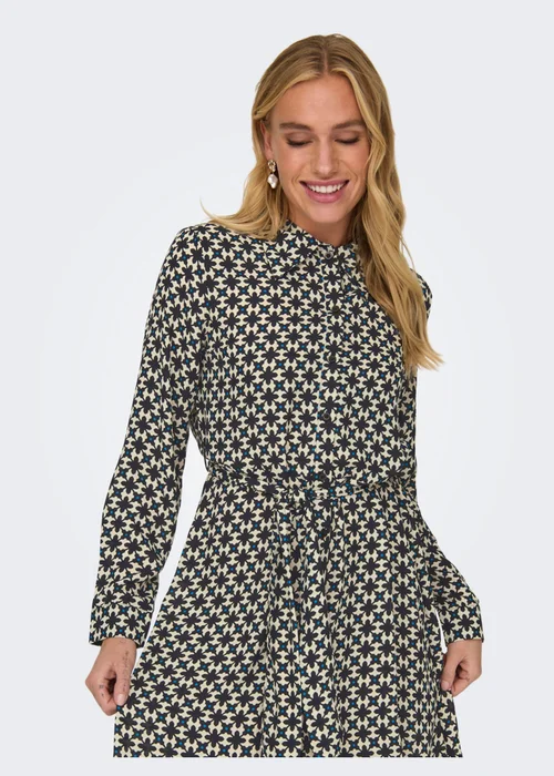 JDY Multicoloured Long Sleeve Shirt Dress - 8 Image 3