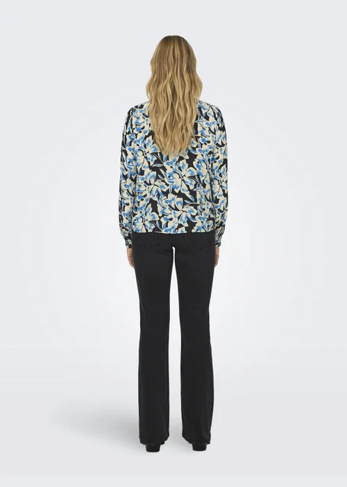 JDY Multicoloured Floral Print Ruffle Long Sleeve Top - 8 Image 2