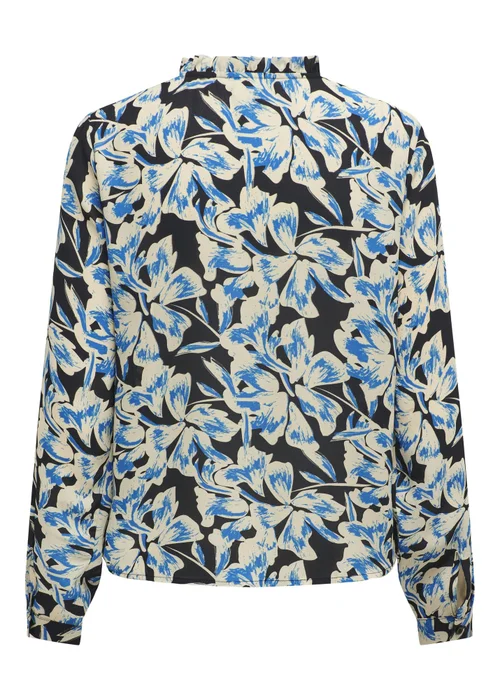 JDY Multicoloured Floral Print Ruffle Long Sleeve Top - 8 Image 6