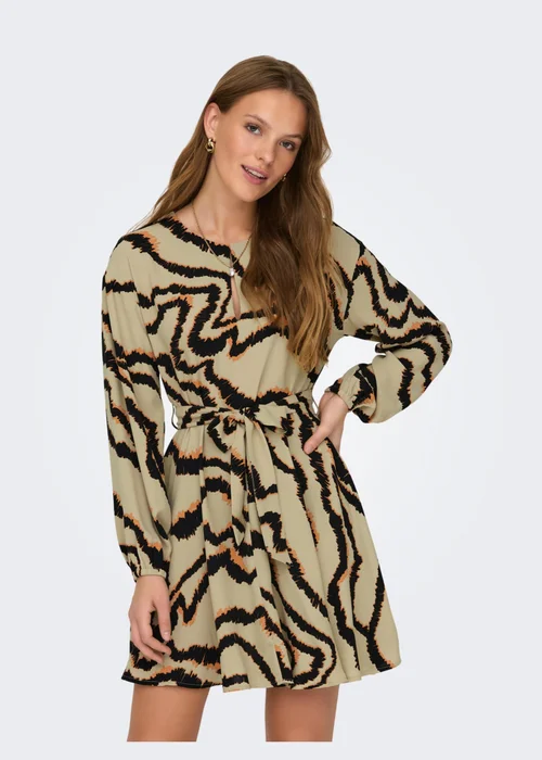 JDY Multicoloured Print Long Sleeve Dress - 12 Image 3