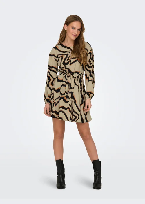 JDY Multicoloured Print Long Sleeve Dress - 12 Image 1
