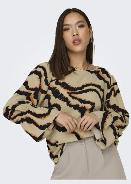 JDY Multicoloured Print Long Sleeve Top - 8 Image 1