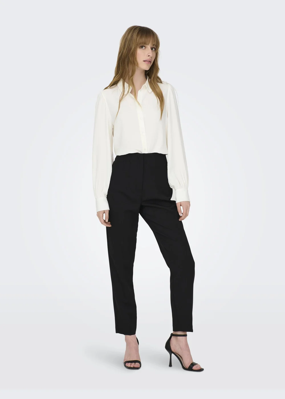 JDY White Button Up Shirt - 8 Image 4
