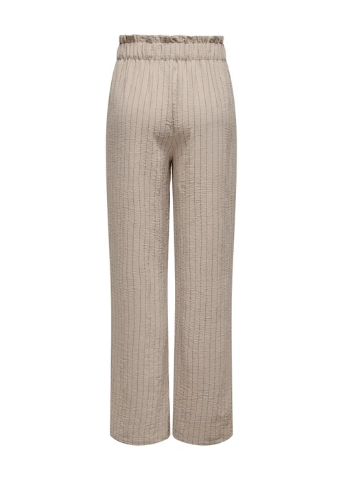 JDY Beige Stripe Print Trousers - 8 Image 5